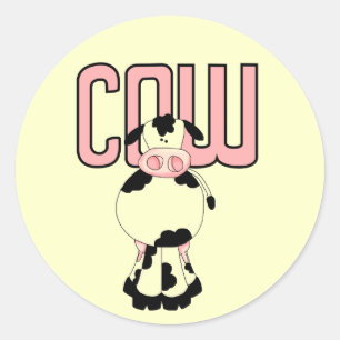 Cow Tshirts and Gifts Classic Round Sticker