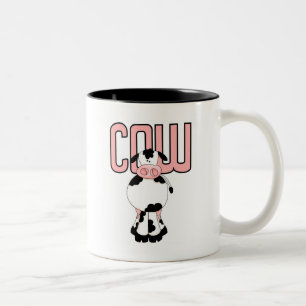 Cow Tshirts and Gifts Two-Tone Coffee Mug