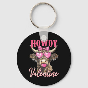 Cow Valentine Coquette  Keychain