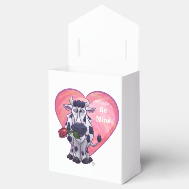 Cow Valentine's Day Favor Box (Opened)