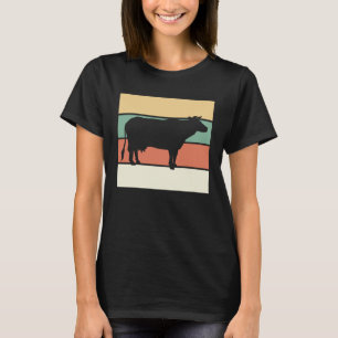 Cow Vintage Farming Animal Beef Farmer Animals Co T-Shirt