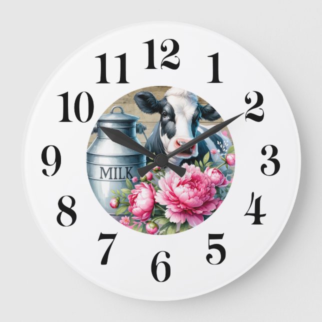 Cow Wall Clock (Front)