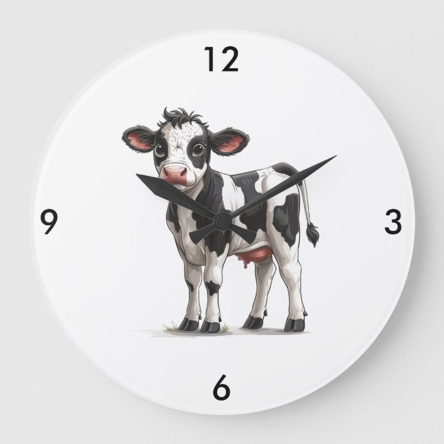 Cow Wall Clock (Front)