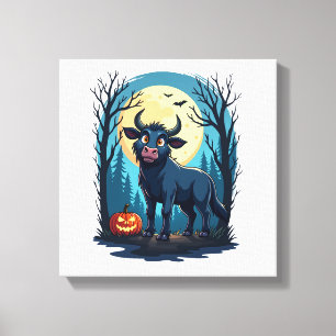 Cow Werewolf Transformation Canvas Print
