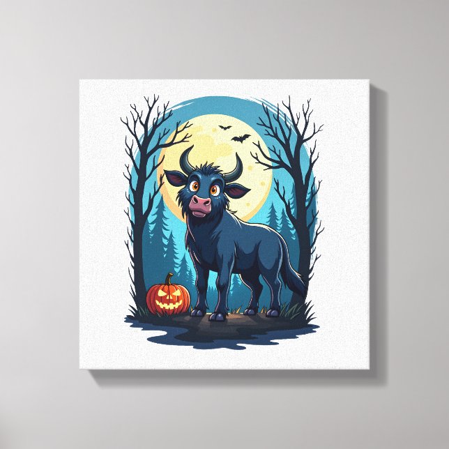 Cow Werewolf Transformation Canvas Print (Front)