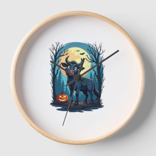 Cow Werewolf Transformation Clock