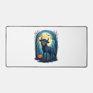 Cow Werewolf Transformation Desk Mat