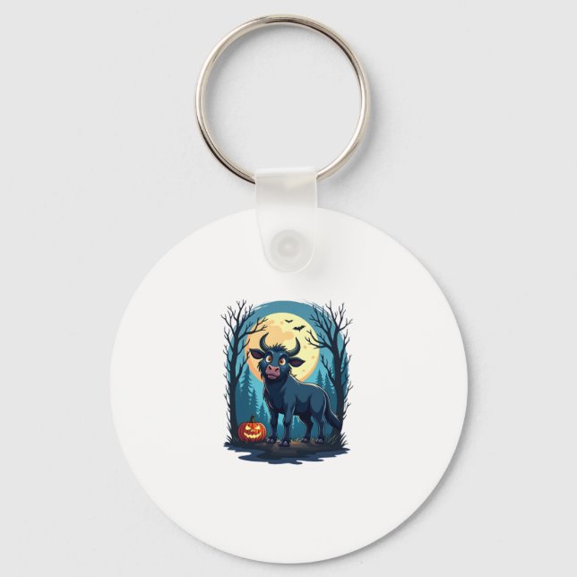 Cow Werewolf Transformation Keychain (Front)