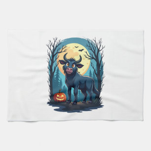 Cow Werewolf Transformation Kitchen Towel