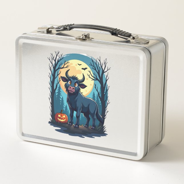 Cow Werewolf Transformation Metal Lunch Box (Front)