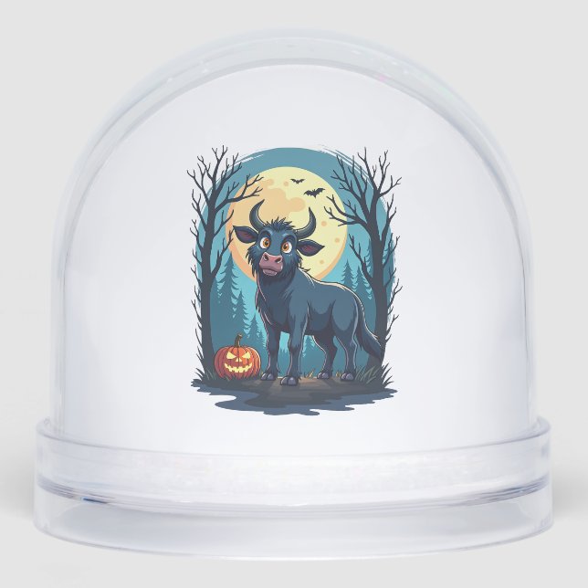 Cow Werewolf Transformation Snowglobe (Front)
