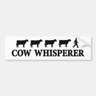 Cow Whisperer Bumper Sticker