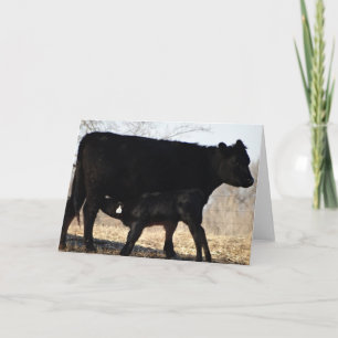 Cow With Calf Card