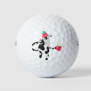 Cow with Hot Chocolate Golf Balls