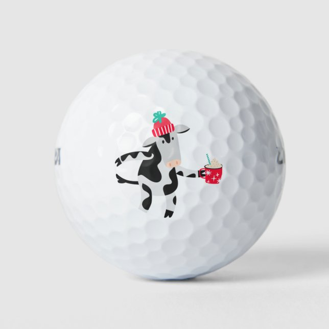Cow with Hot Chocolate Golf Balls (Front)