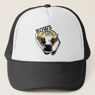 Cow with microphone KOWS trucker hat