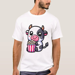 Cow with Popcorn  T-Shirt