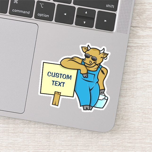 Cow with Sign (Detail)