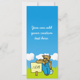 Cow with Sign