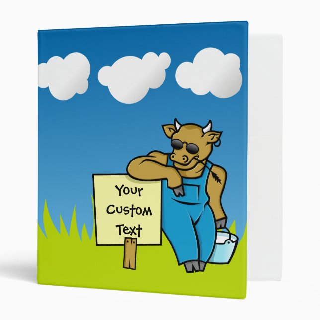 Cow with sign binder (Front/Inside)