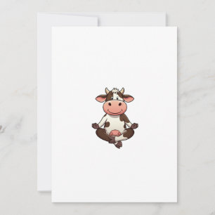 cow yoga flying  invitation