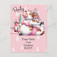Cow Yoga Pink Christmas Decoration