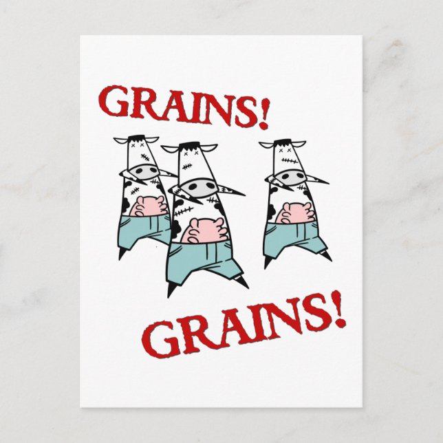 Cow Zombies Postcard (Front)