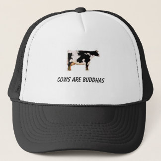 cow-zoom, cows are buddhas trucker hat