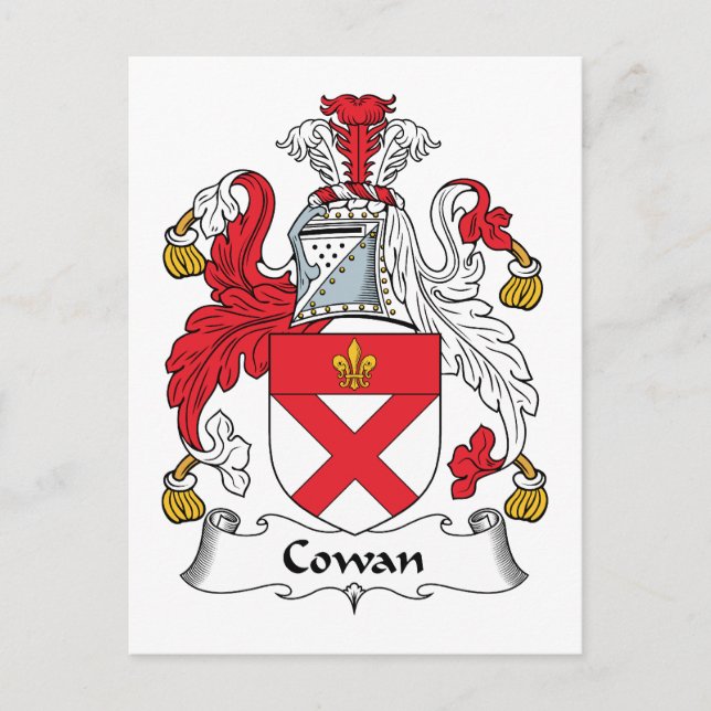 Cowan Family Crest Postcard (Front)