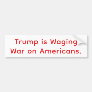 Coward Trump's War On America Hankamer Artjunkhaus Bumper Sticker