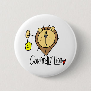Cowardly Lion 2 Inch Round Button