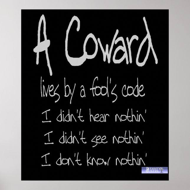 Coward's Code Poster (Front)