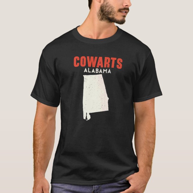 Cowarts Alabama USA State America Travel T-Shirt (Front)
