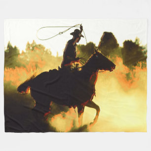 Cowboy 1 fleece blanket