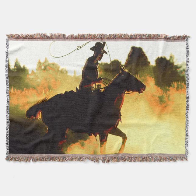 Cowboy 1 Throw Blanket (Front)