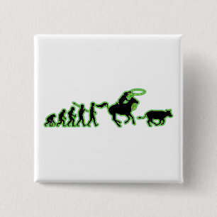 Cowboy 2 Inch Square Button