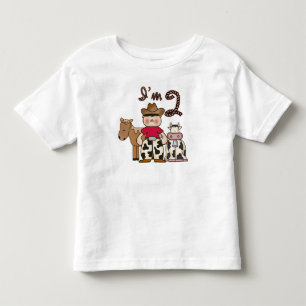 Cowboy  2nd Birthday Toddler T-shirt