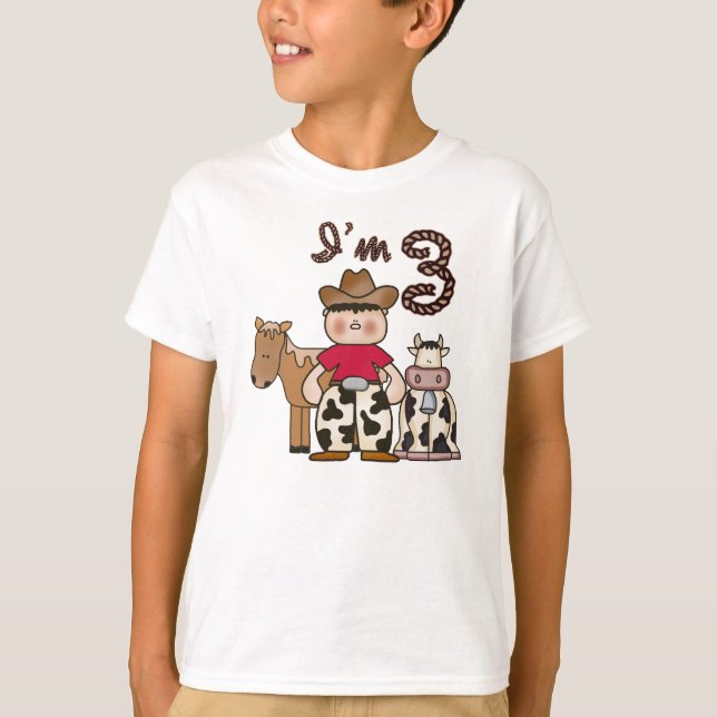 Cowboy 3rd Birthday T-Shirt (Front)