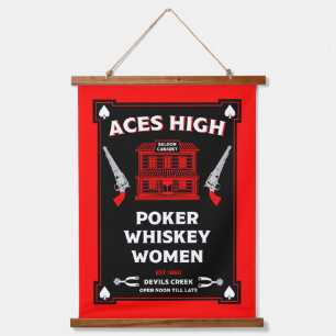Cowboy American Frontier Saloon Hanging Tapestry