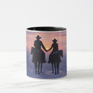 Cowboy and Cowgirl Couple Love  Mug