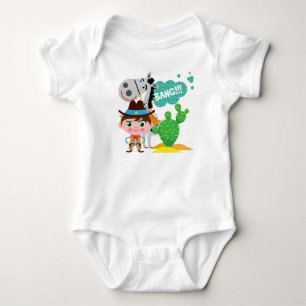 Cowboy and Horse Baby Bodysuit