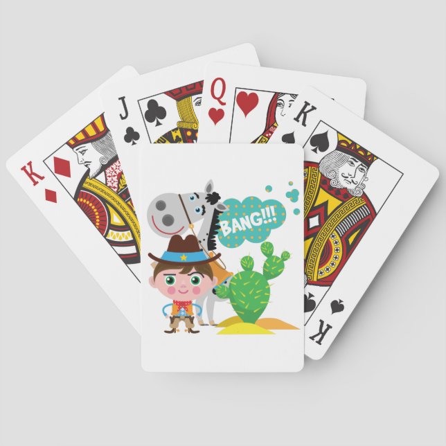 Cowboy and Horse Playing Cards (Back)