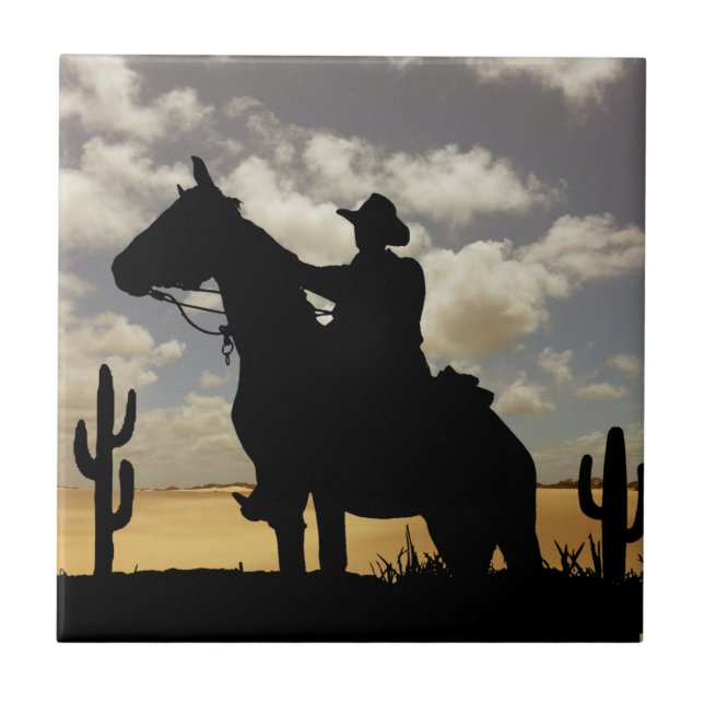 COWBOY AND HORSE TILE (Front)
