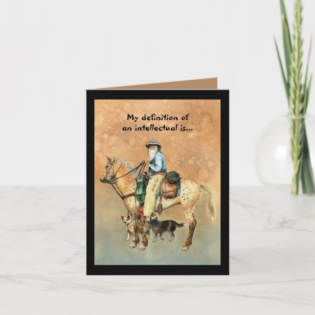 Cowboy/Appaloosa Define Intellectual Card (Front)