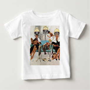 Cowboy Asleep in Beauty Salon Baby T-Shirt