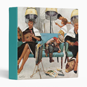 Cowboy Asleep in Beauty Salon Binder