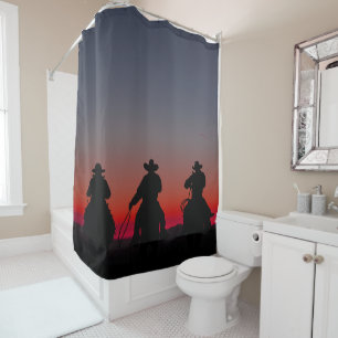 cowboy at sunset