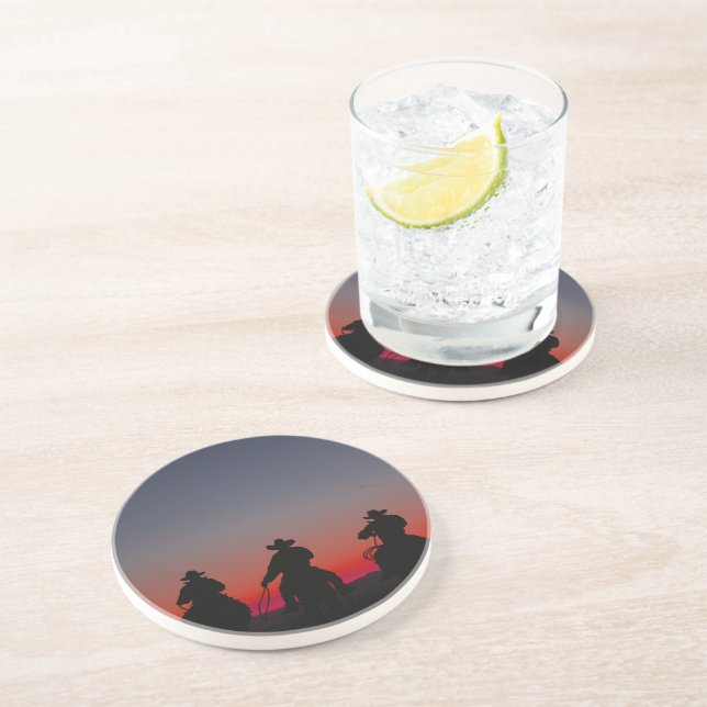 cowboy at sunset coaster (Side)
