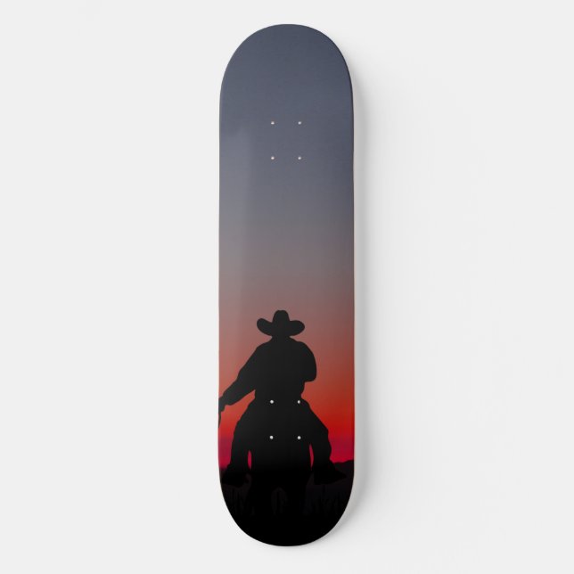 cowboy at sunset skateboard (Front)