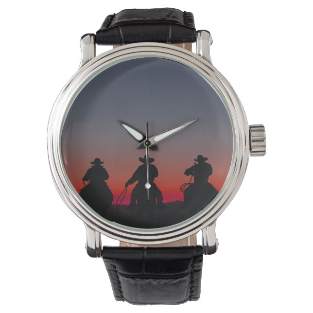cowboy at sunset watch (Front)